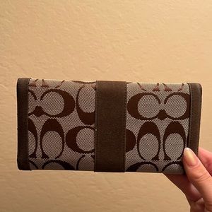 Coach brown wallet